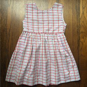 Yellow Lamb Plaid Button Back Dress 5